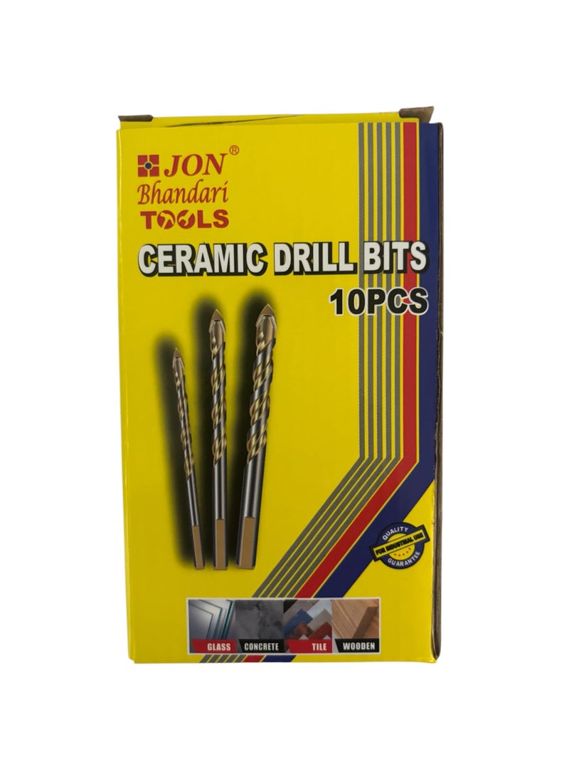 Jon Bhandari Tools Ceramic Drill Bit Set Tungsten Carbide for Tile, Glass, Concrete, Brick, Wood & Plastic (10pc 8mm) - Image 4