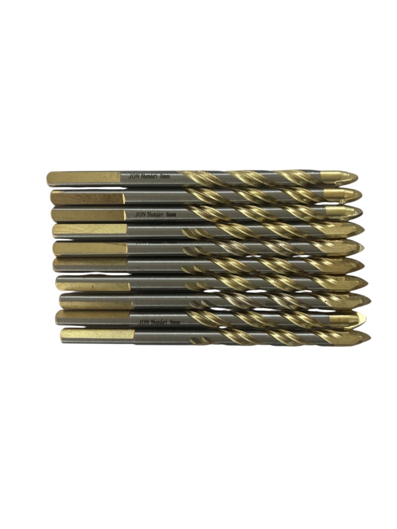Jon Bhandari Tools Ceramic Drill Bit Set Tungsten Carbide for Tile, Glass, Concrete, Brick, Wood & Plastic (10pc 8mm) - Image 5