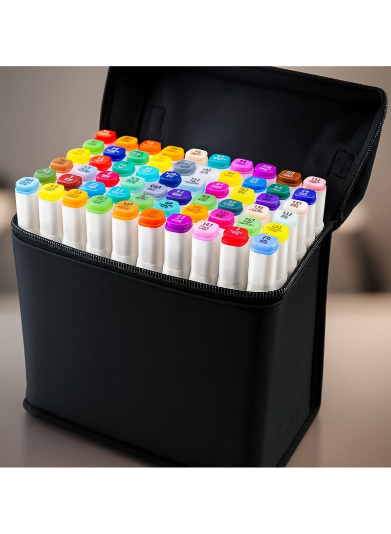 40 Colors Dual Tip Art Marker Set, Permanent Markers,for Coloring, Drawing, and Card Making - Image 3