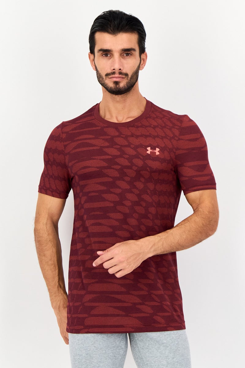 UNDER ARMOUR تي شيرت تدريب قصير الأكمام للرجال، متعدد الألوان - Image 1