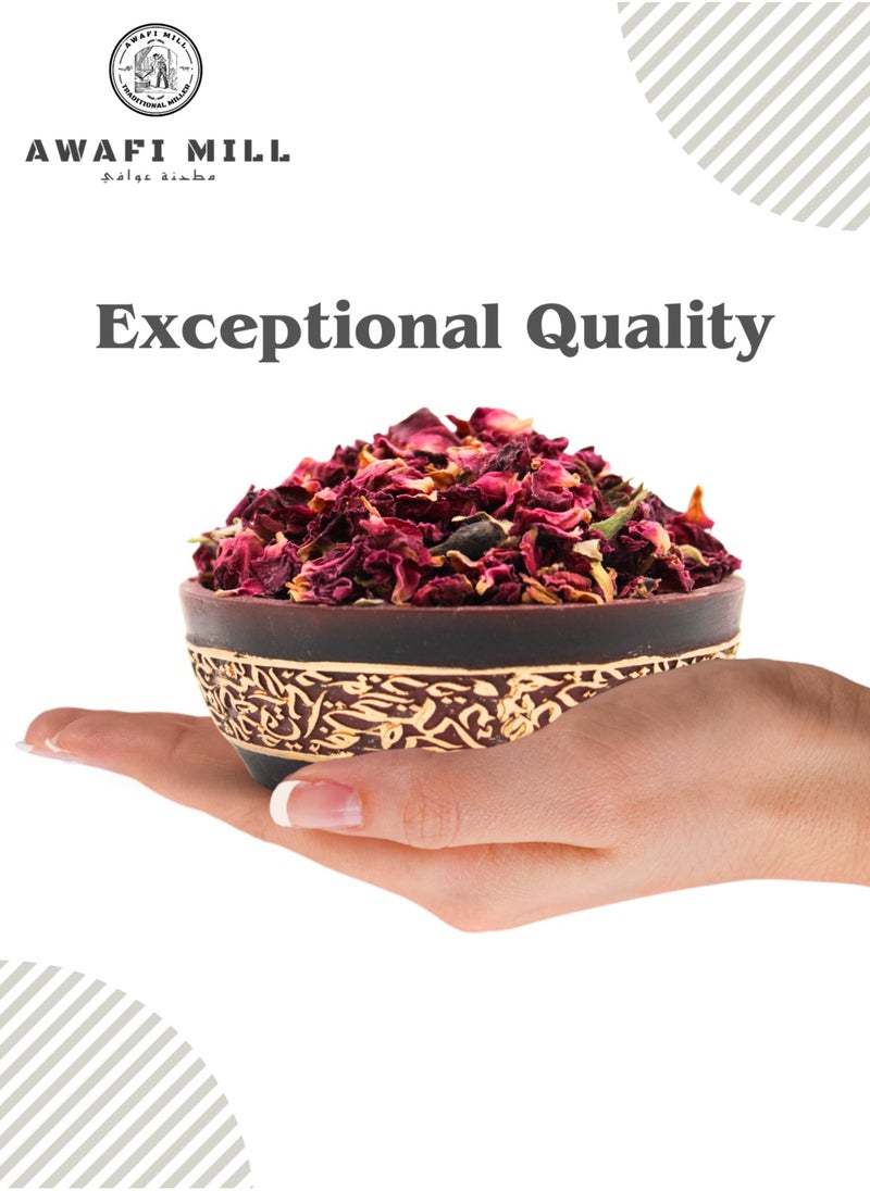 Awafi Mill Premium Dried Rose Petals - Aromatic and Handpicked for Culinary and Decorative Use  - Image 5