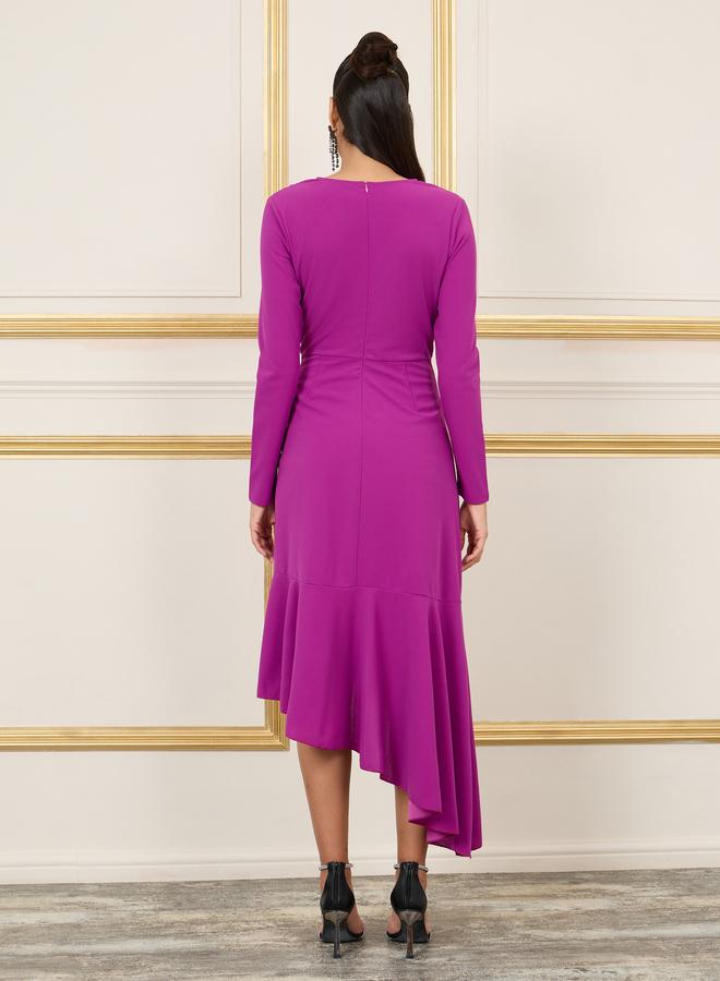 Styli Ruffled Asymmetric Dress  - Image 4