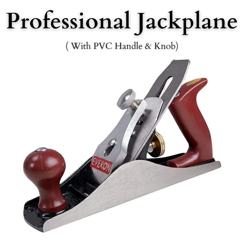 VTH Iron steel jack plane everon professional heavy duty carpenter wood tool with sharp planer blade attachment No4 - Image 2