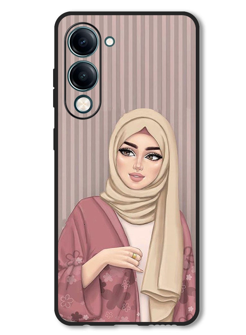 Theodor Case Compatible with Vivo Y29s Protection Shockproof Bumper Cover Hijab Girl 1 - Image 1