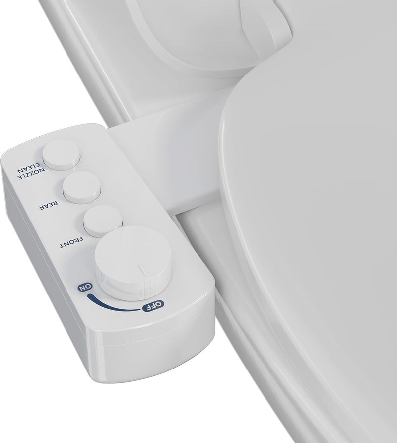 DIHAF Store Fresh Water Bidet with Self-cleaning Dual Nozzles for Rear And Feminine Washing, Non-Electric Bidet Toilet Attachment, with Waterproof Cover to Prevent Leaking, Adjustable Water Pressure - Image 1