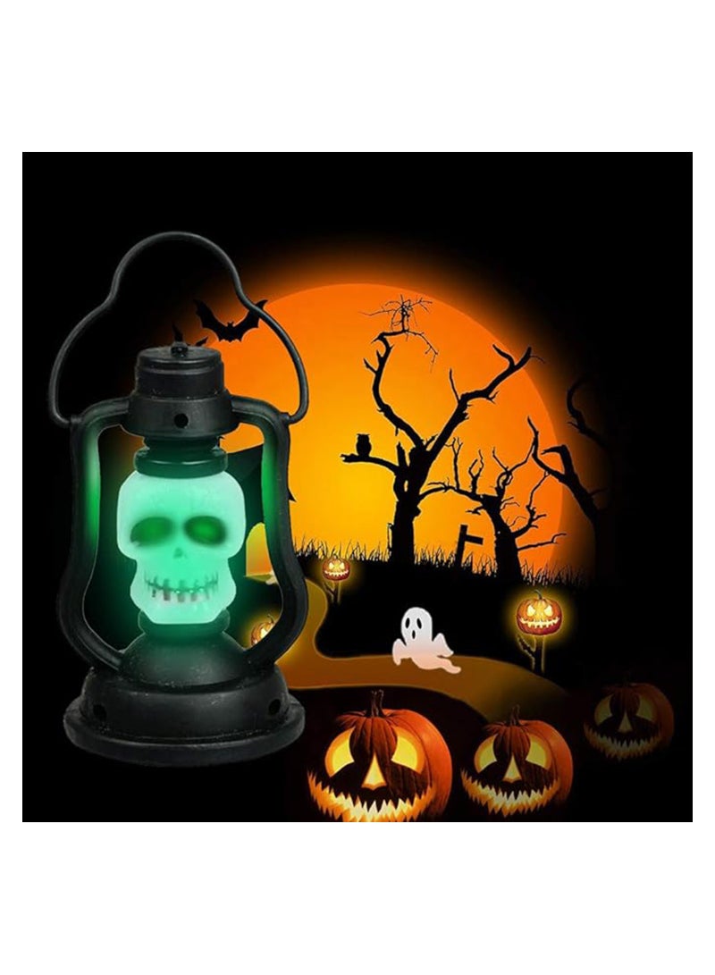 Excefore Halloween Lantern Skeleton, Halloween Mini Skull Led Automatic Gradual Change Night Light Fully Automatic 7 Color Gradient Skull Hand Lamp Halloween Decor for Home - Image 1