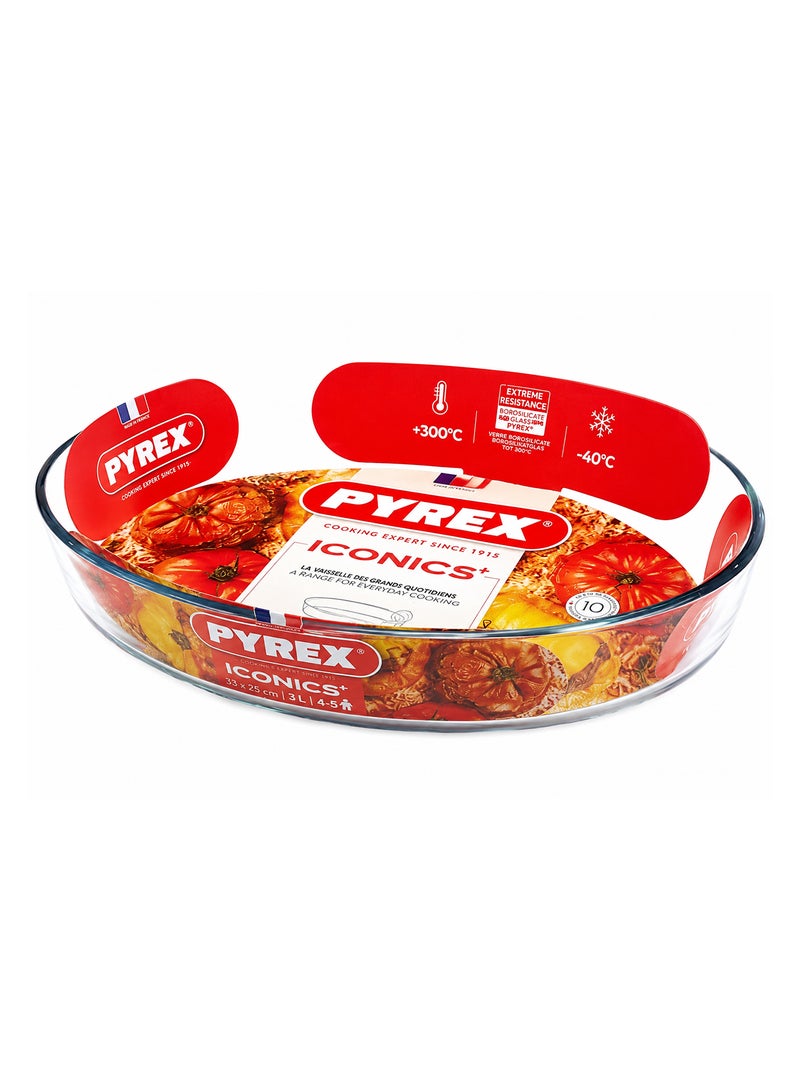 بيريكس Pyrex 346B000 Glass Oval Roaster, 35x24 cm - Image 1