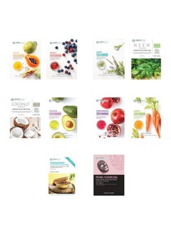 MIRABELLE COSMETICS KOREA Crystal Clear Skin Facial Sheet Mask Combo Pack Of 10  - Image 2