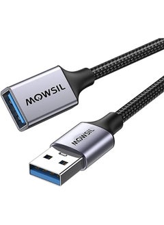 MOWSIL USB Extension Cable 3Mtr USB A Male to Female Extension Cord USB 3.0 Extender 5Gbps Data Transfer Compatible with Webcam, Phone, USB hub, Mouse, Keyboard, Hard Drive, Headset,  - Image 1