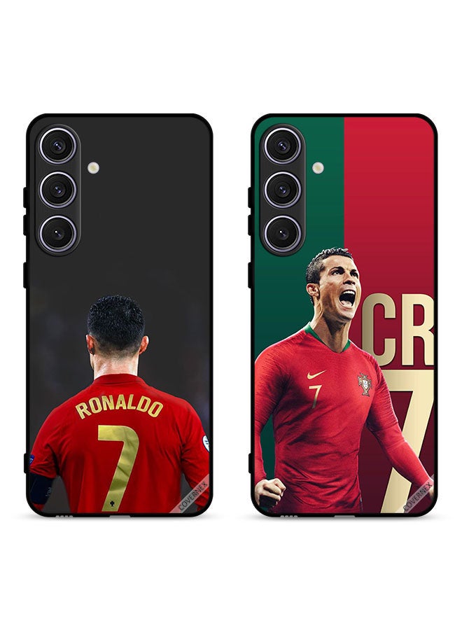 Covernex Two Cases For Samsung Galaxy S24 Plus 5G Protective Covers Ronaldo The GOAT Of Football - Image 1