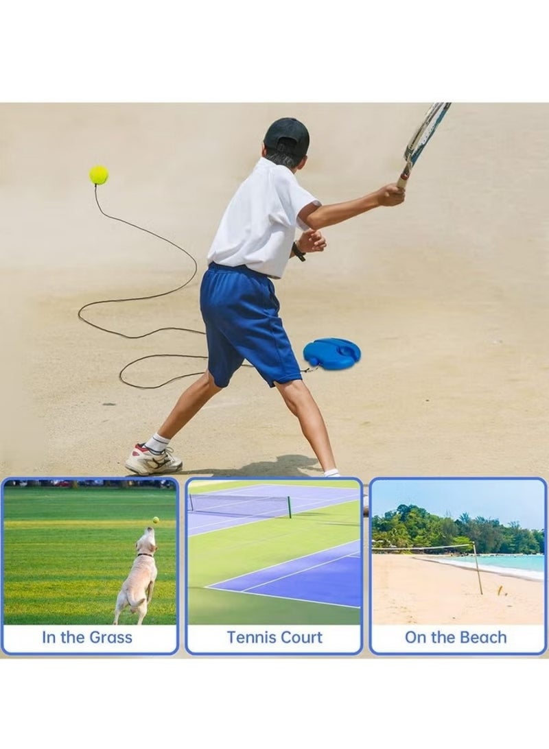 Tennis trainer return device with line ball single tennis training equipment self-practicing portable tennis training tool tennis return device set suitable for beginners sports exercise - Image 3