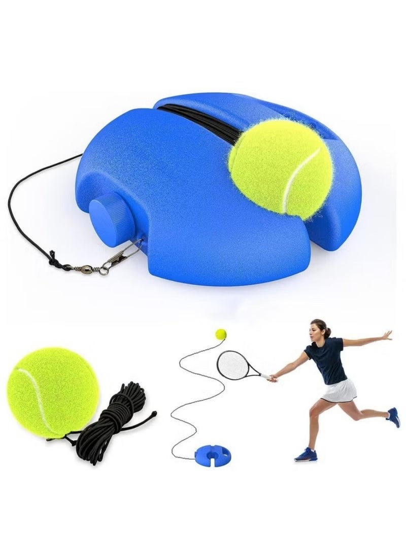 Tennis trainer return device with line ball single tennis training equipment self-practicing portable tennis training tool tennis return device set suitable for beginners sports exercise - Image 1