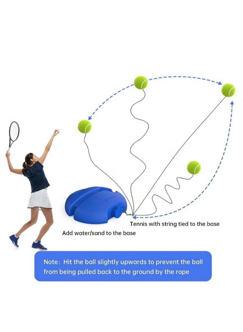 Tennis trainer return device with line ball single tennis training equipment self-practicing portable tennis training tool tennis return device set suitable for beginners sports exercise - Image 4