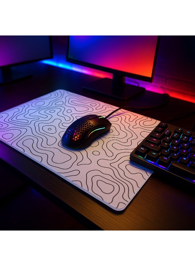 GAMETEN Glass Gaming Mouse Pad – 40×45 cm Large Hard Surface | Water u0026 Scratch Resistant | Ultra-Smooth Glide | Easy to Clean | Professional Gaming Desk Mat - Image 2