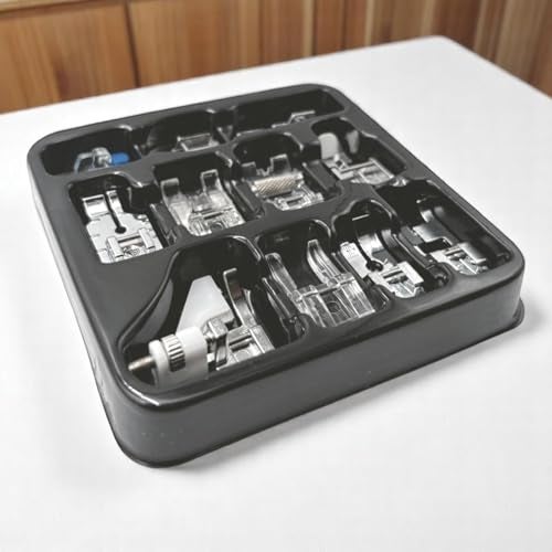 ZENITH 11 Pcs Sewing Machine Presser Feet Accessories Kit, Compatible with Brother, Usha Janome, Singer Low Shank, Multiple Stitch Functions (11 pc Kit + 25 Multicolor Bobbin Box) - Image 2