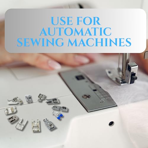 ZENITH 11 Pcs Sewing Machine Presser Feet Accessories Kit, Compatible with Brother, Usha Janome, Singer Low Shank, Multiple Stitch Functions (11 pc Kit + 25 Multicolor Bobbin Box) - Image 3
