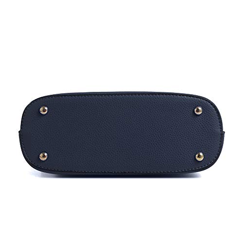 SG SUGU Lunar Lightweight Medium Dome Crossbody Bag Shoulder Bag with Double Tassels | Zipper Pocket | Adjustable Strap|Navy - Image 5