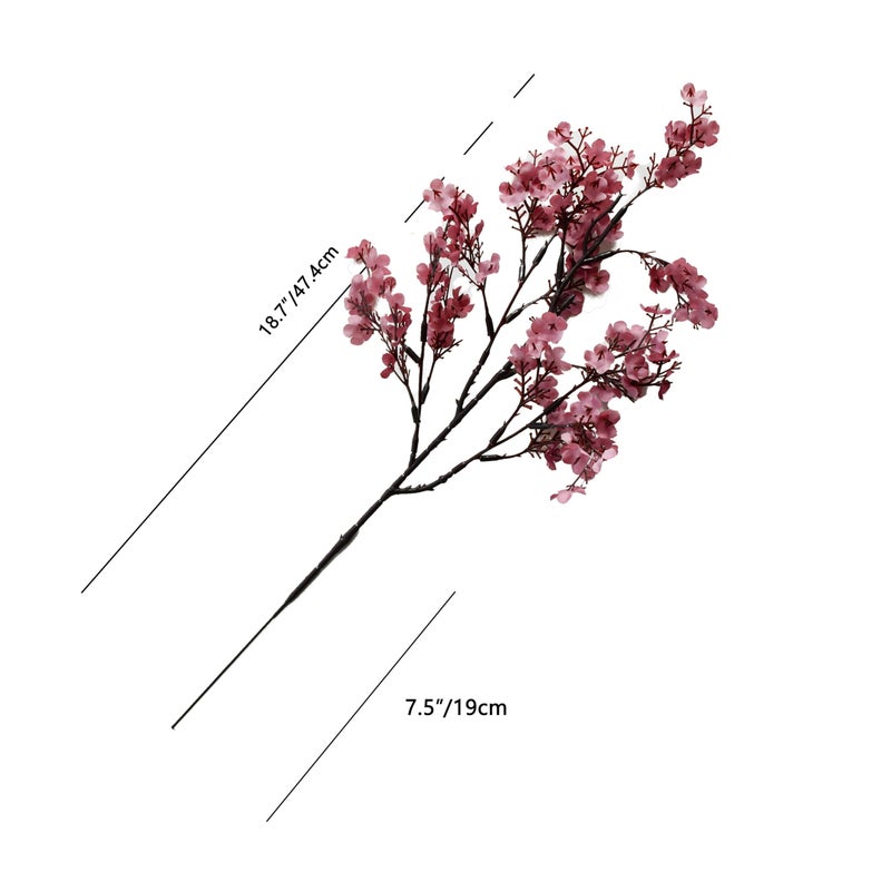 Mandy's Dusty Pink Artificial Babyâ€™s Breath European Flowers 6 Bundles Silk Gypsophila with Bendable Stems for Valentine's Day and Easter Centerpiece Wedding Decor and Table Arrangements - Image 2