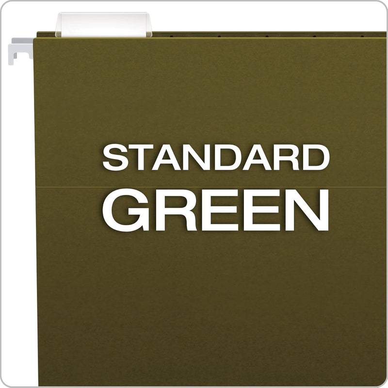 Pendaflex Recycled Hanging Folders, Legal Size, Standard Green, 1/5 Cut, 25 Count - Image 3