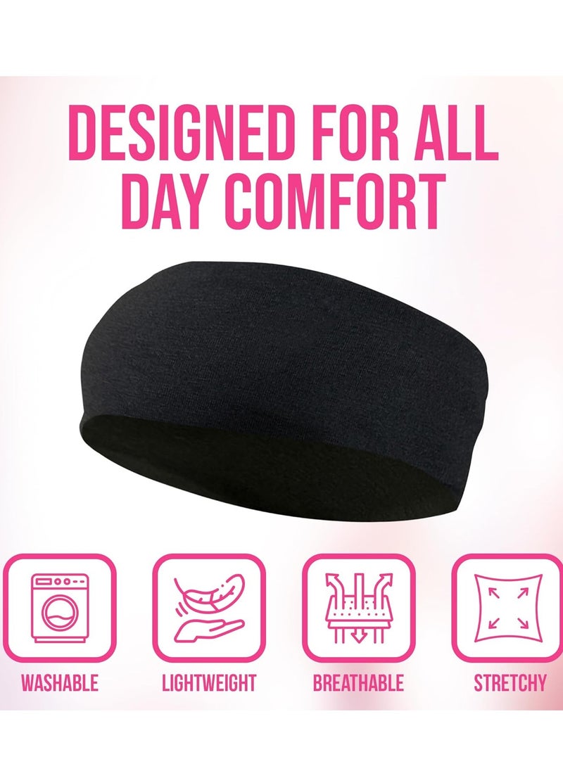 VIUAUAX 10 Pack Stretch Headbands Non-Slip Head Wraps Great for Sports, Yoga, Pilates, Running, Gym, Workouts, Baseball, Casual Wear  - Image 5