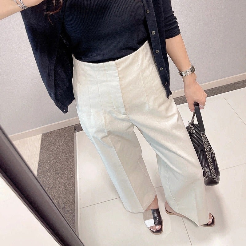 Pear-Shaped Figure Hip-Covering White High-Waist Harlan Pants Chic Beautiful All-Match Casual Wide-Leg Pants - Image 2