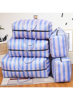 Swift 5 Pcs Large Storage Bags Waterproof Heavy Duty 600D Oxford Moving Bags, Closet Organizer Bags Ideal For Bedding, Duvets, Pillows, Laundry, Clothes or Moving home,  Purple  - Image 2