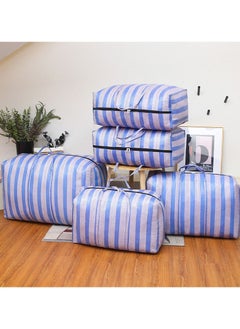 Swift 5 Pcs Large Storage Bags Waterproof Heavy Duty 600D Oxford Moving Bags, Closet Organizer Bags Ideal For Bedding, Duvets, Pillows, Laundry, Clothes or Moving home,  Purple  - Image 3