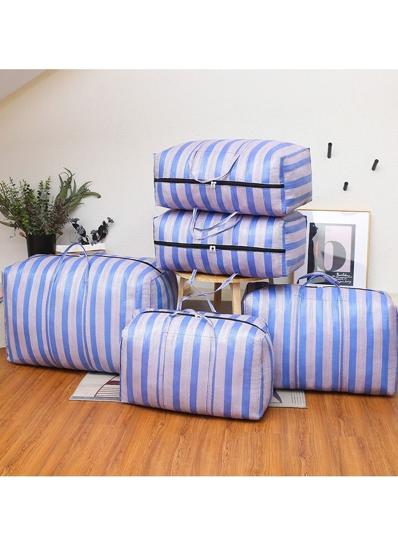 Swift 5 Pcs Large Storage Bags Waterproof Heavy Duty 600D Oxford Moving Bags, Closet Organizer Bags Ideal For Bedding, Duvets, Pillows, Laundry, Clothes or Moving home,  Purple  - Image 3