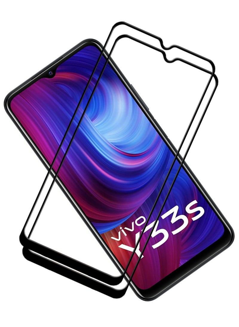 ACLIX 2 Pieces Antistatic ESD Dustproof Premium Quality High Definition Tempered Glass Screen Protector Designed For vivo Y33s - Image 1