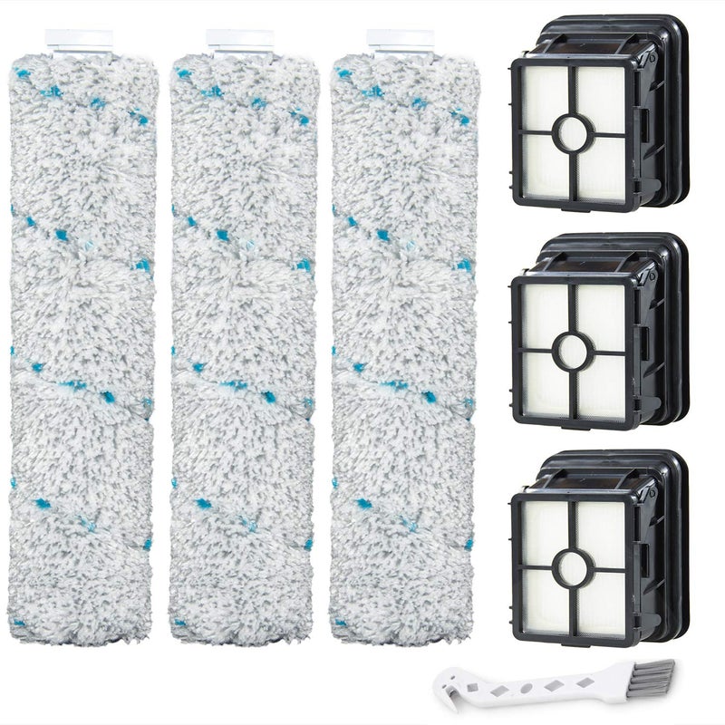 LBLVBNEWD Multi-Surface Pet Brush Rolls 2787 & Vacuum Filters 1866 Replacement Parts,Compatible with Bissell CrossWave Max 2554A,2590,2593,2596,for HydroSteam 35151, 3515, 35152, 3513, 3518 Vacuums - Image 1