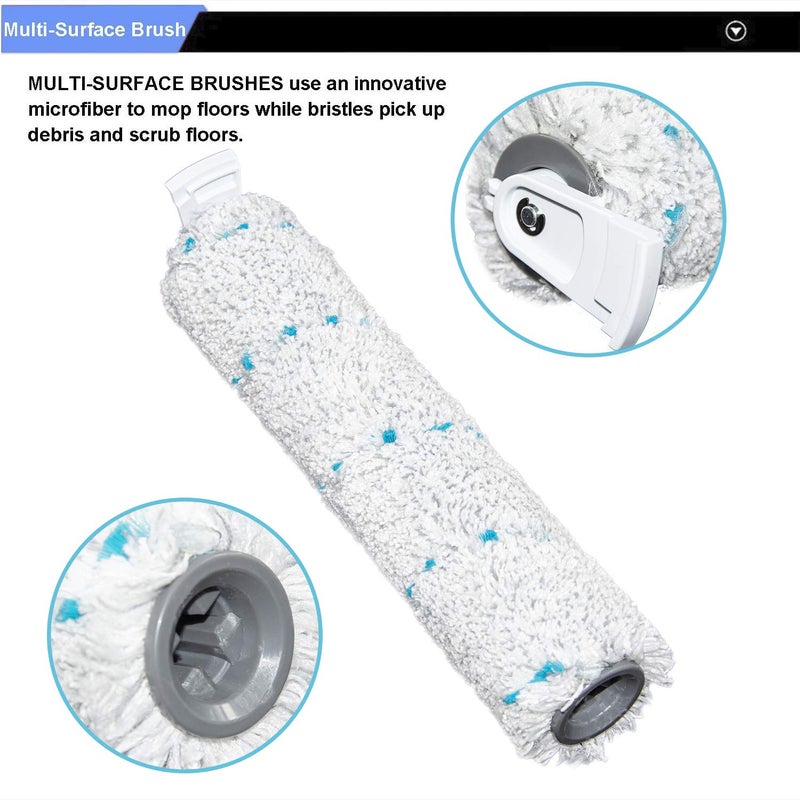 LBLVBNEWD Multi-Surface Pet Brush Rolls 2787 & Vacuum Filters 1866 Replacement Parts,Compatible with Bissell CrossWave Max 2554A,2590,2593,2596,for HydroSteam 35151, 3515, 35152, 3513, 3518 Vacuums - Image 4