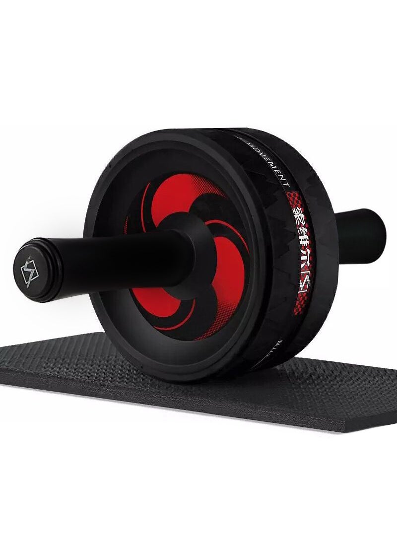 Generic Silent Ab Wheel Giant Fitness RollerRed and black [foam handle]] Red and black [foam handle]] 