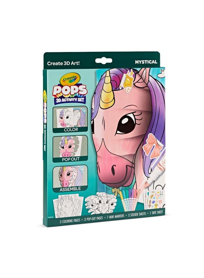 Crayola POPs 3D Kids Art Set, Mystical, Coloring Book Alternative, Gift for Girls & Boys, Ages 5+ - Image 5
