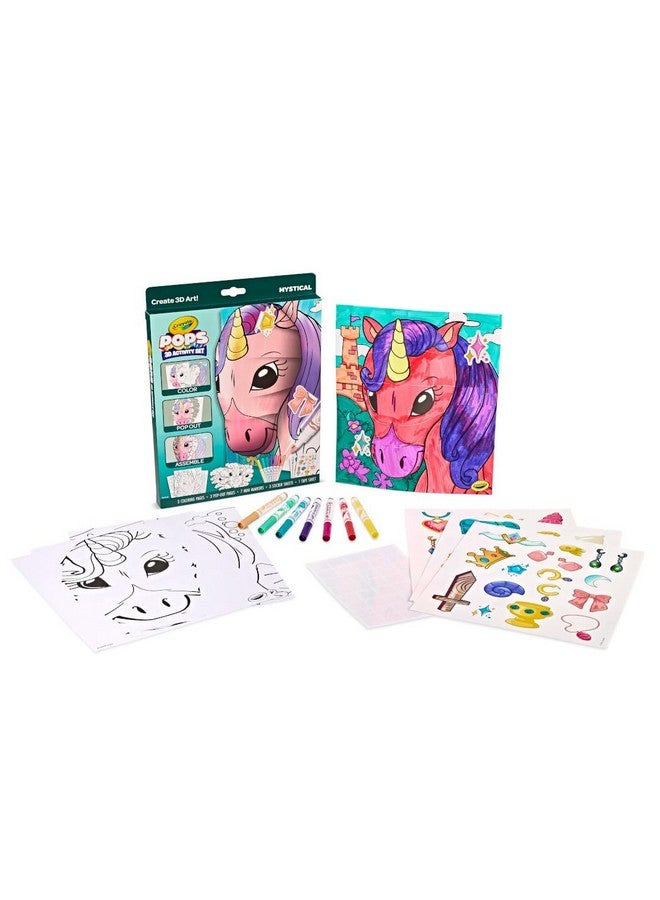 Crayola POPs 3D Kids Art Set, Mystical, Coloring Book Alternative, Gift for Girls & Boys, Ages 5+ - Image 3