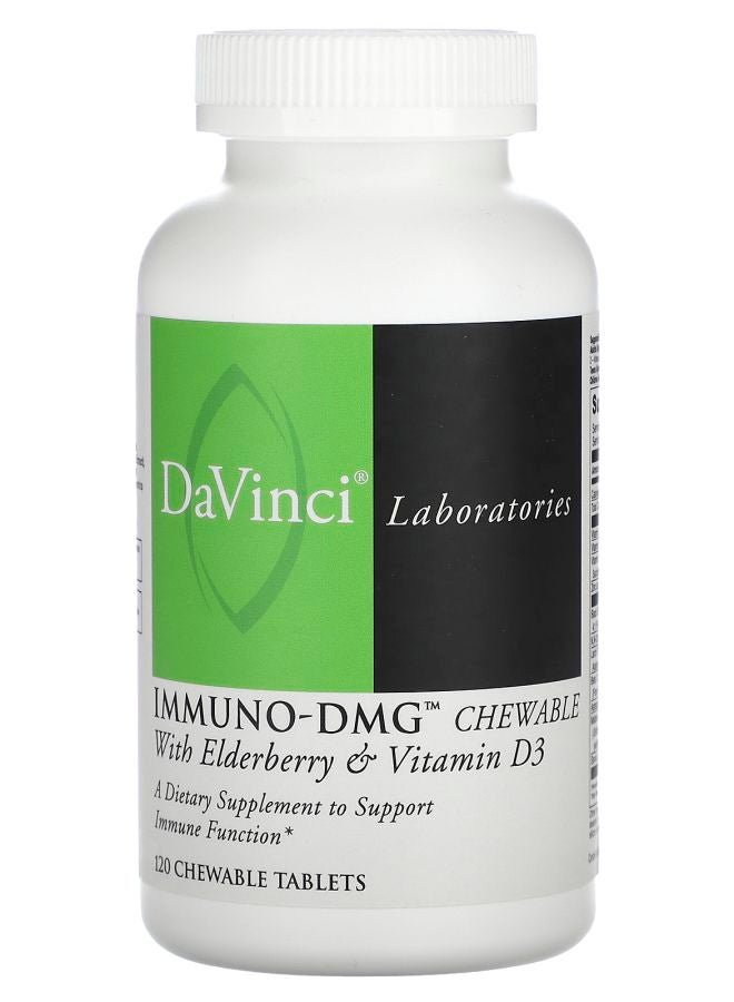 DaVinci Laboratories Immuno-DMG Chewable with Elderberry & Vitamin D3 120 Chewable Tablets - Image 1