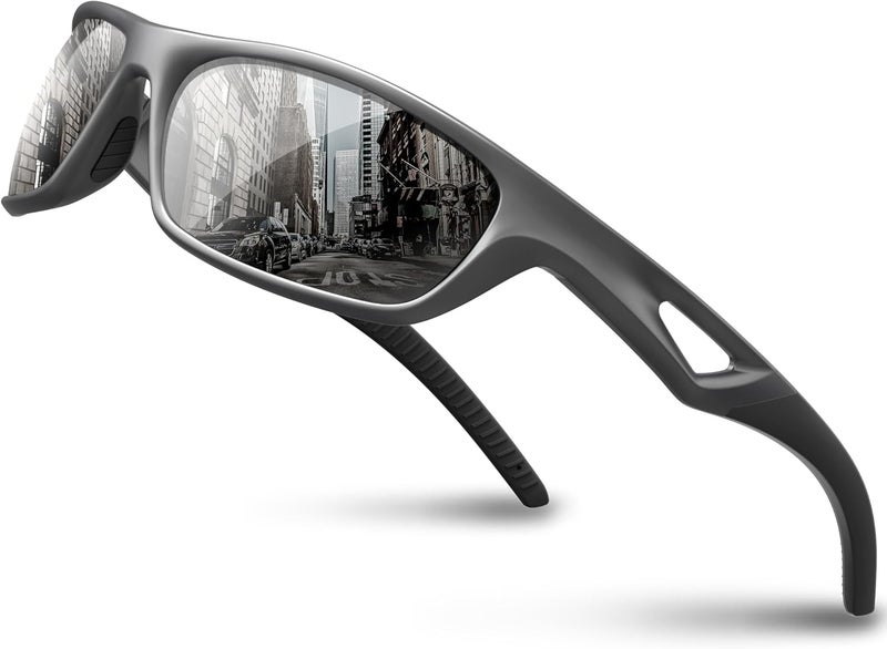 RIVBOS Polarized Sports Sunglasses Driving Sun Glasses Shades for Men Women Tr90 Frame for Cycling Fishing Running RB831 - Image 1