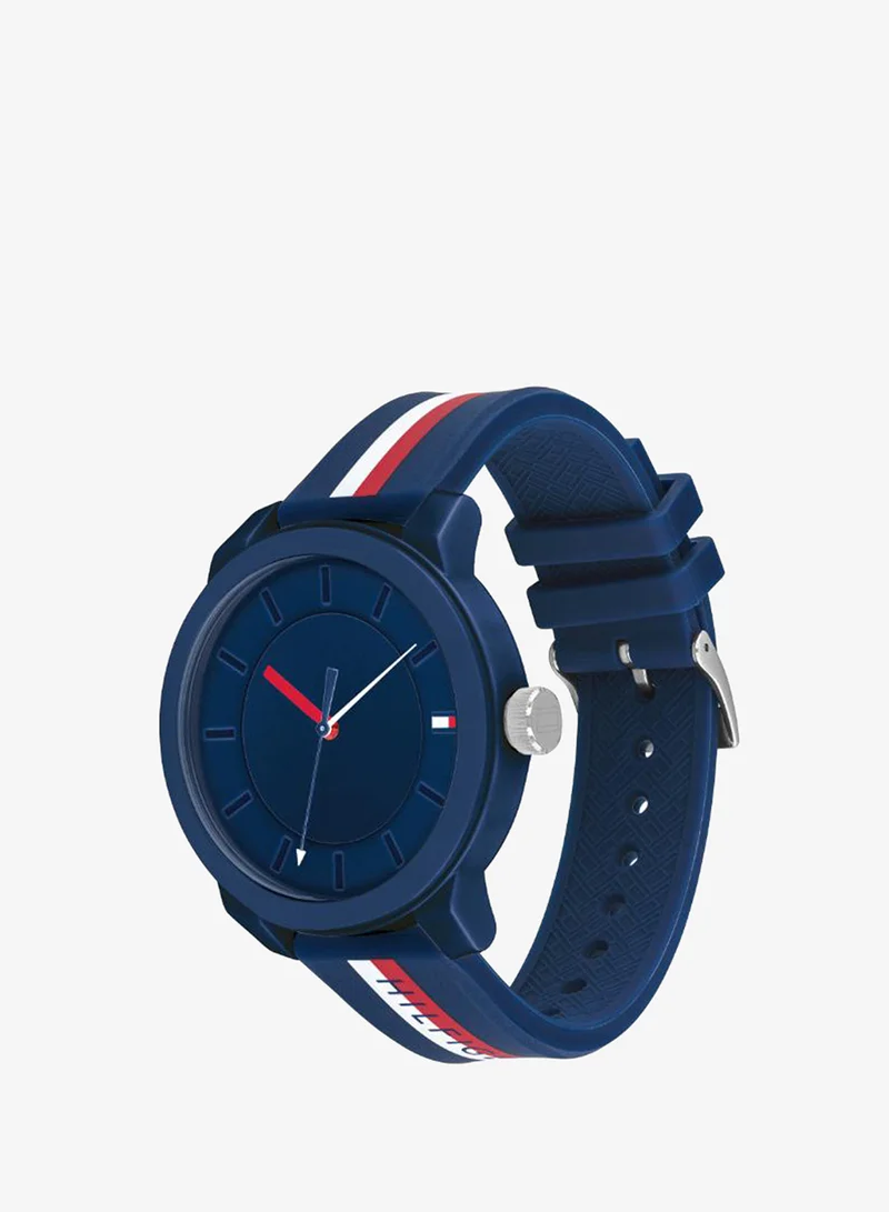 Tommy Hilfiger  Men's Quartz Watch, Blue Dial, Multi Silicone Strap for Men | Best Price UAE