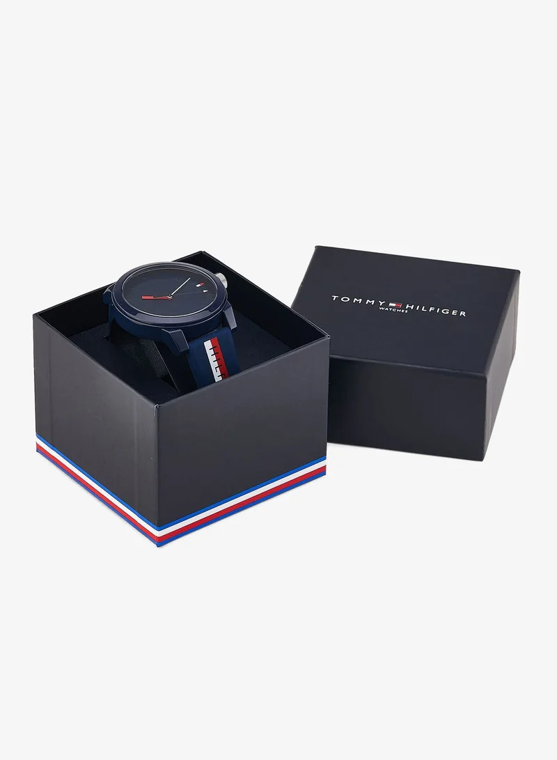 Tommy Hilfiger  Men's Quartz Watch, Blue Dial, Multi Silicone Strap for Men | Best Price UAE