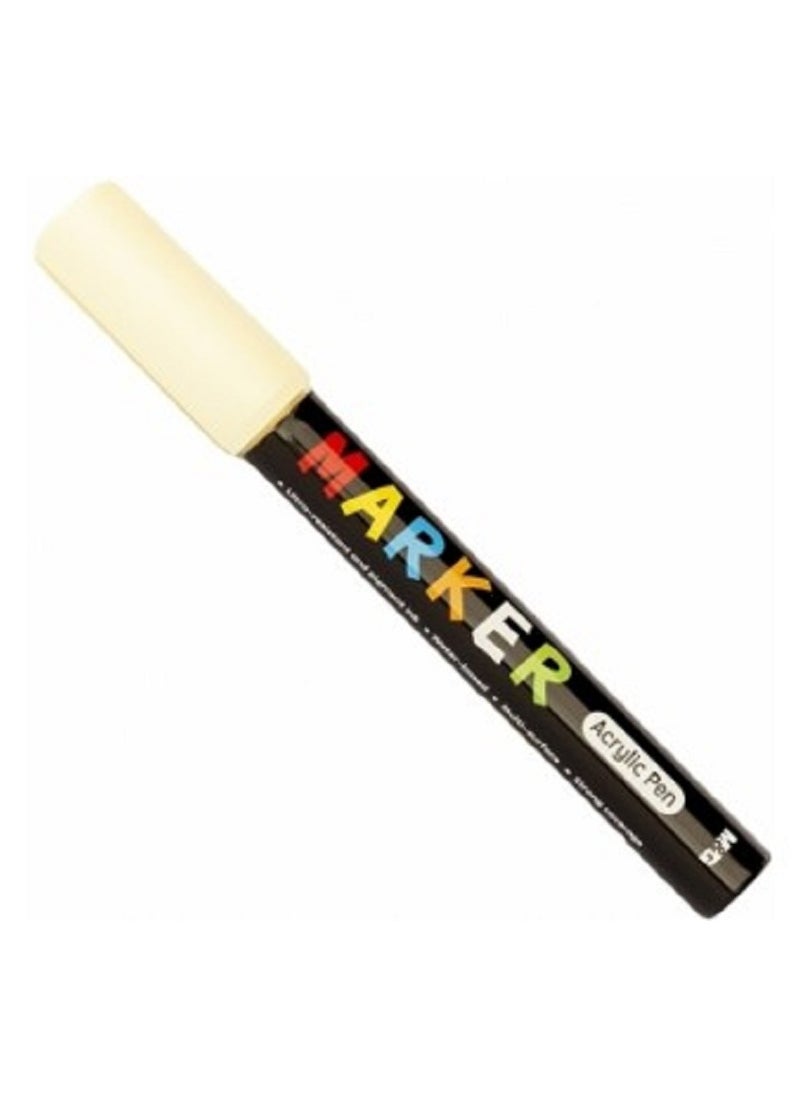 M&G M&G Acrylic Marker Pen 2mm Naples Yellow (S401) APL976D9A4  - Image 2