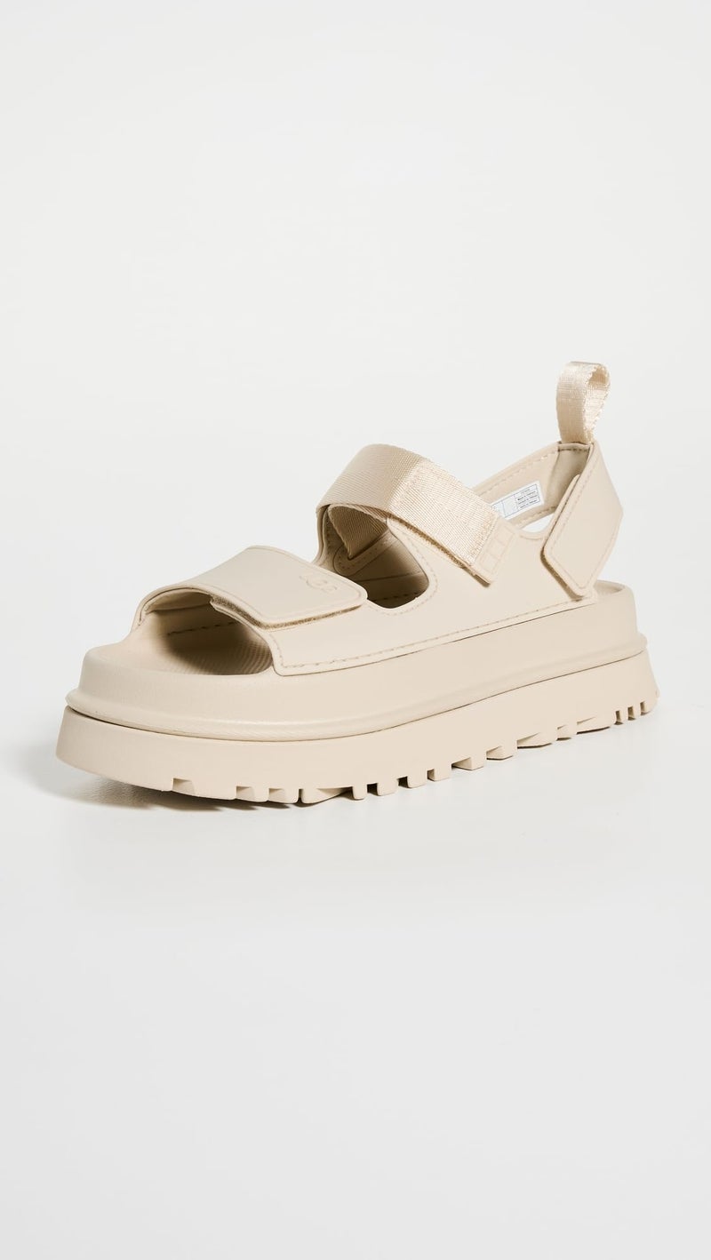 UGG Women's GOLDENGLOW Flat Sandal, SEA Salt, 6 - Image 2