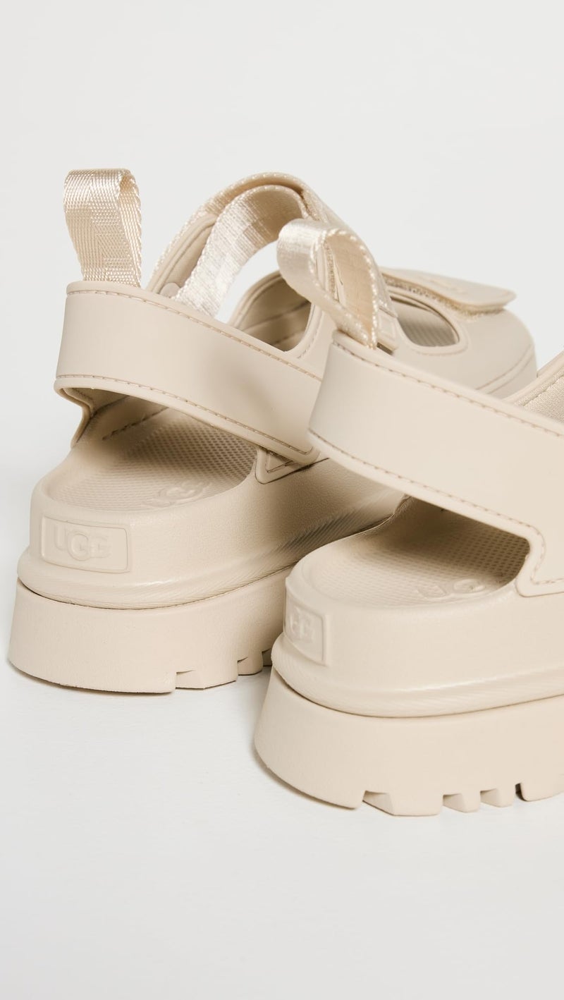 UGG Women's GOLDENGLOW Flat Sandal, SEA Salt, 6 - Image 3