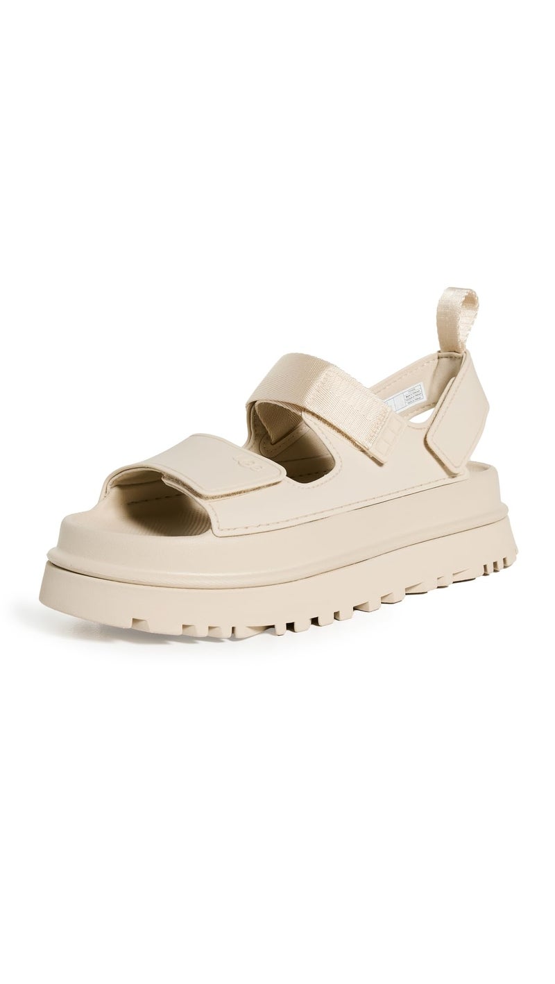 UGG Women's GOLDENGLOW Flat Sandal, SEA Salt, 6 - Image 1