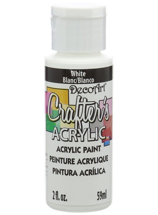 DecoArt Dca01 3 Crafter'S Acrylic Paint 2 Ounce White - Image 1