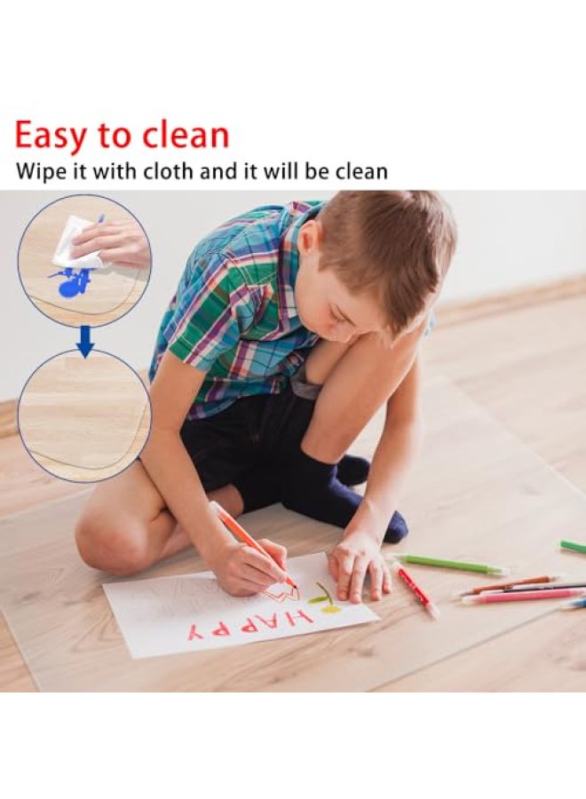 Kasepie 1.5mm Thickness 36x48 inch Size PVC Frosted Office Chair Mat Desk Chair Mats for Hardwood Floors Can't be Used on Carpet Floor Wood Tile Protection Mat - Image 3