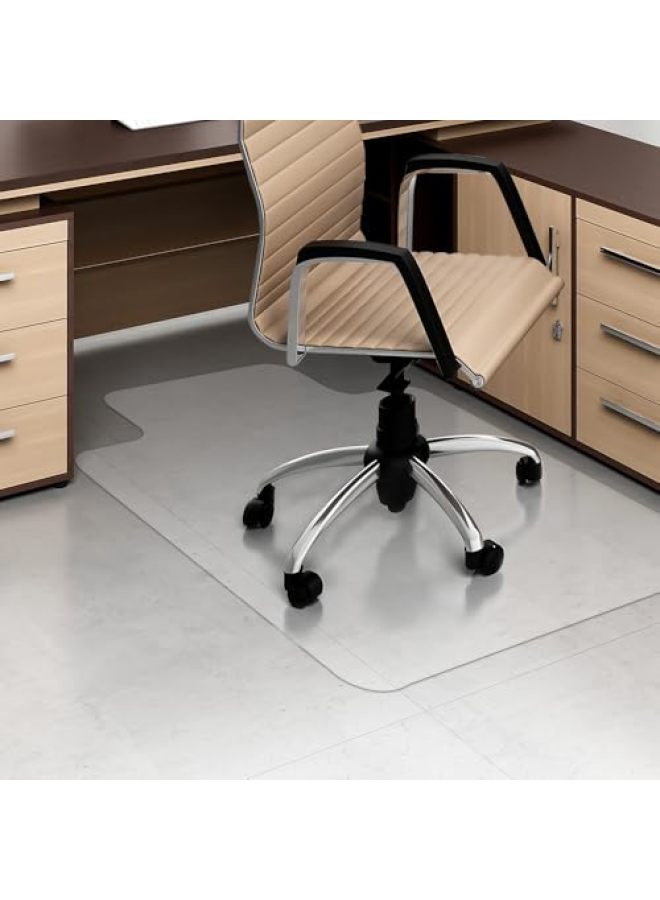 Kasepie 1.5mm Thickness 36x48 inch Size PVC Frosted Office Chair Mat Desk Chair Mats for Hardwood Floors Can't be Used on Carpet Floor Wood Tile Protection Mat - Image 2