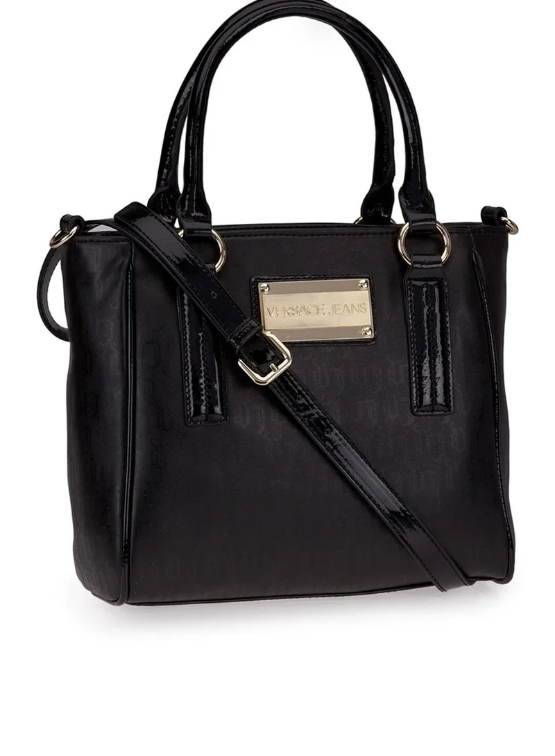 Versace Jeans Couture Metal Logo Plate Tote