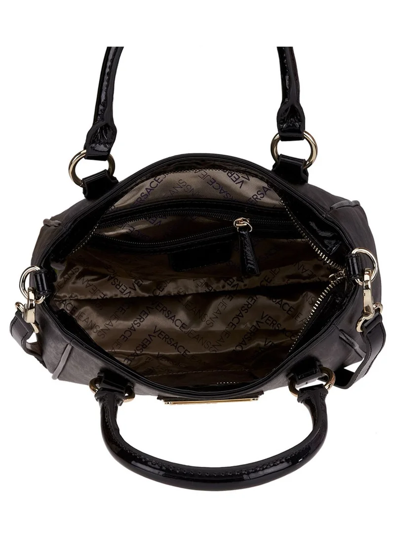 Versace Jeans Couture Metal Logo Plate Tote