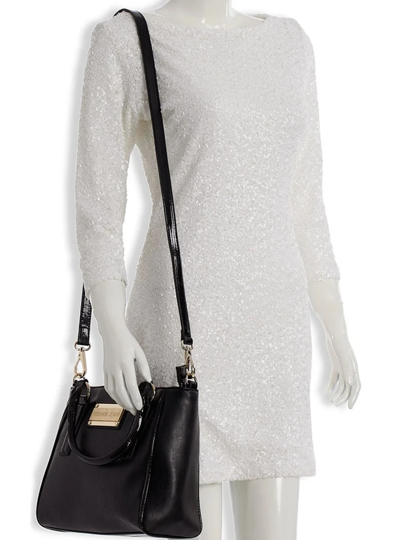 Versace Jeans Couture Metal Logo Plate Tote