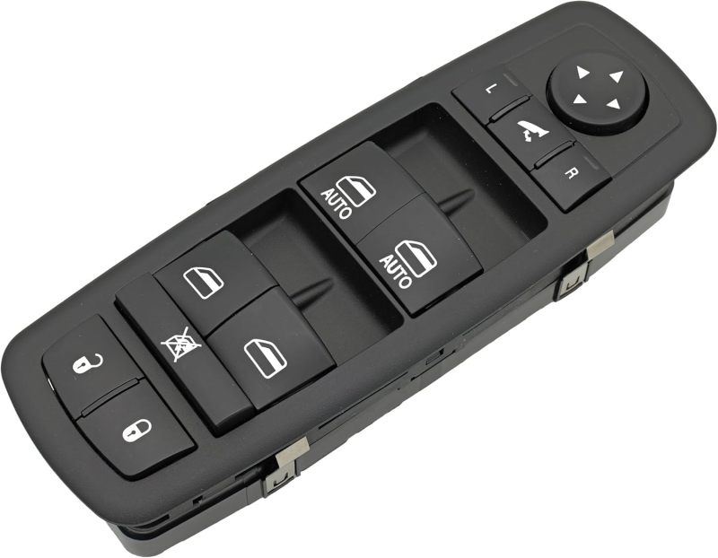 Master Window Switch 8-Pin+8-Pin Black ABS Plastic - Perfect Direct Replacement Driver Side Window Switch for 2011-2012 Dodge Journey 2016-2018 Ram 1500/2500/3500 2019-2024 Ram 1500 Classic - Image 4