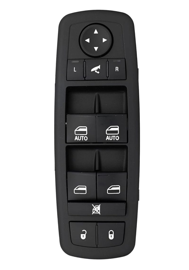 Master Window Switch 8-Pin+8-Pin Black ABS Plastic - Perfect Direct Replacement Driver Side Window Switch for 2011-2012 Dodge Journey 2016-2018 Ram 1500/2500/3500 2019-2024 Ram 1500 Classic - Image 2